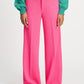 HOSE - Wide Leg Vibrant Pink