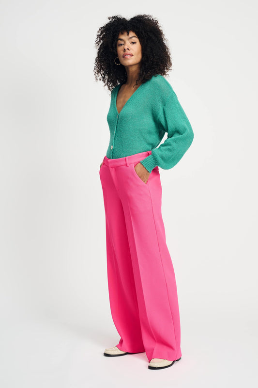 HOSE - Wide Leg Vibrant Pink