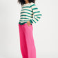 PULLOVER - Striped Fresh Green