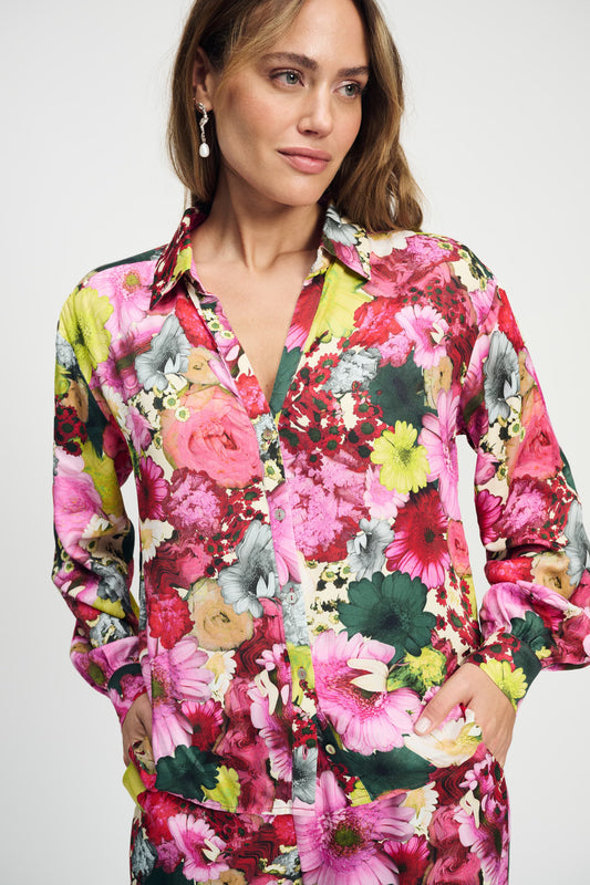 BLUSE - Satin Love Bouquet