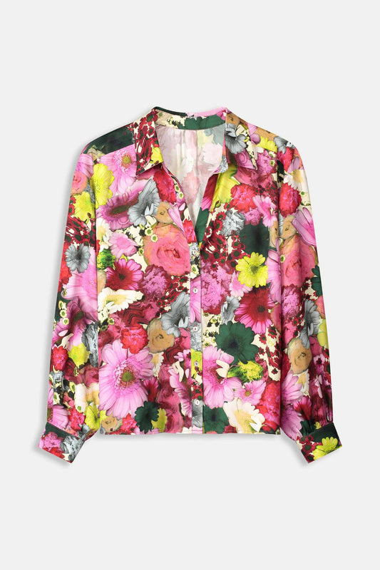BLUSE - Satin Love Bouquet