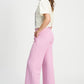 HOSE - Wide Leg Rose Pink