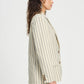 BLAZER - Striped Cream