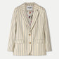 BLAZER - Striped Cream