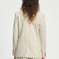 BLAZER - Striped Cream