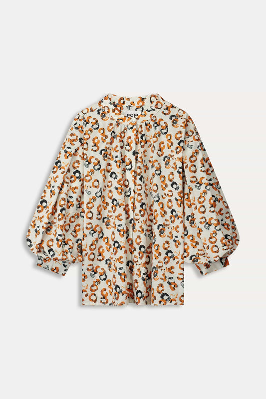 BLUSE - Poplin Leopard Lush