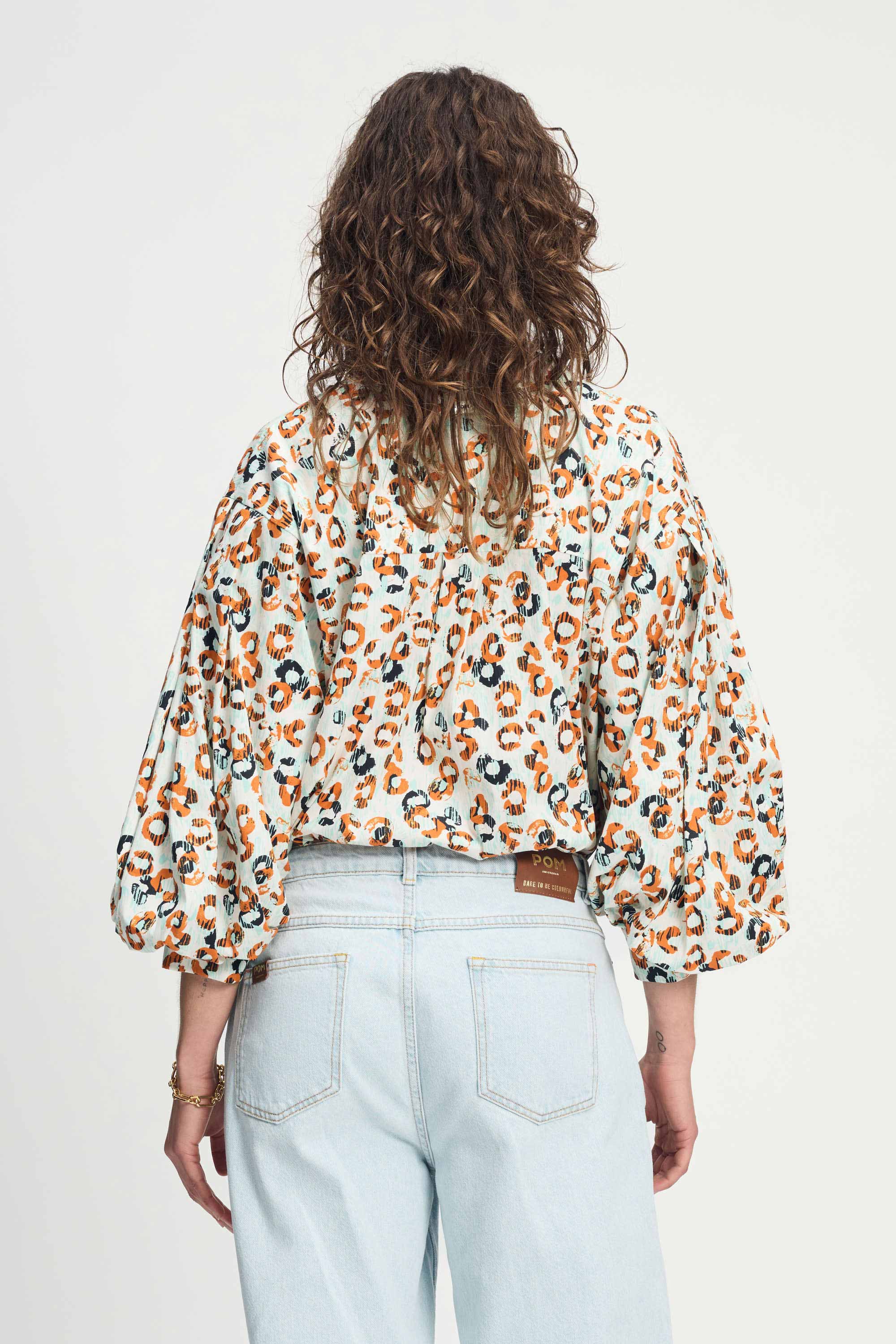 BLUSE - Poplin Leopard Lush