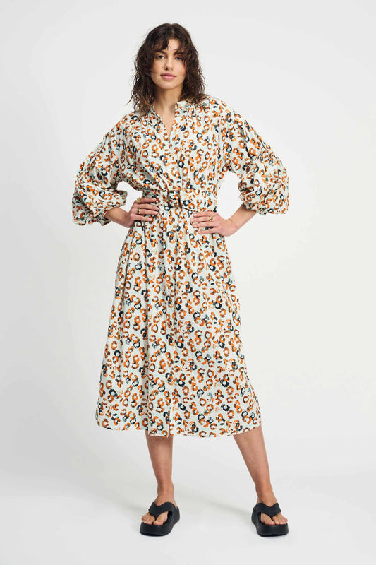 KLEID - Poplin Leopard Lush