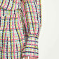 BLUSE - Brushwork Check Linen