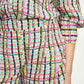 SHORTS - Brushwork Check Linen