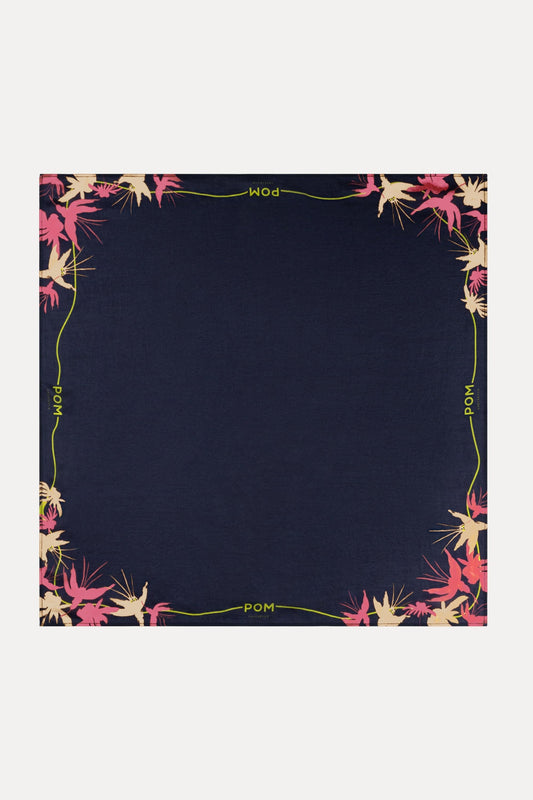 SCHAL - Deep Blue Flowers