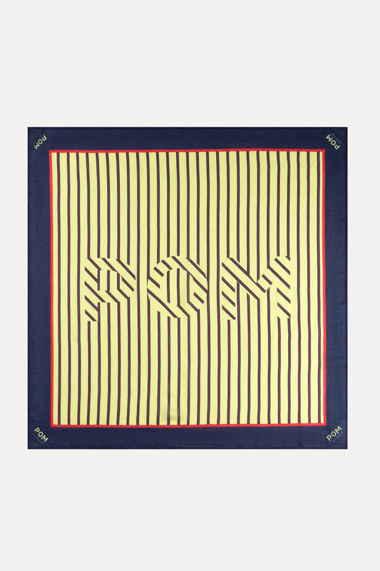 SCHAL - POM Stripes Cream
