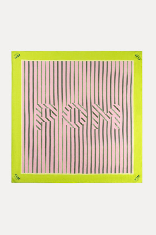 SCHAL - POM Stripes Rose Pink