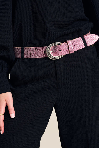 GÜRTEL - Snake Vibrant Pink