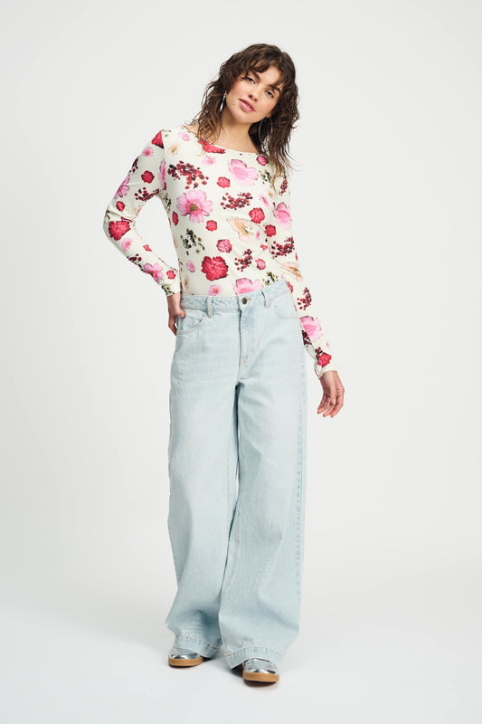JEANS - Baggy Wide Leg Ultra Light Blue