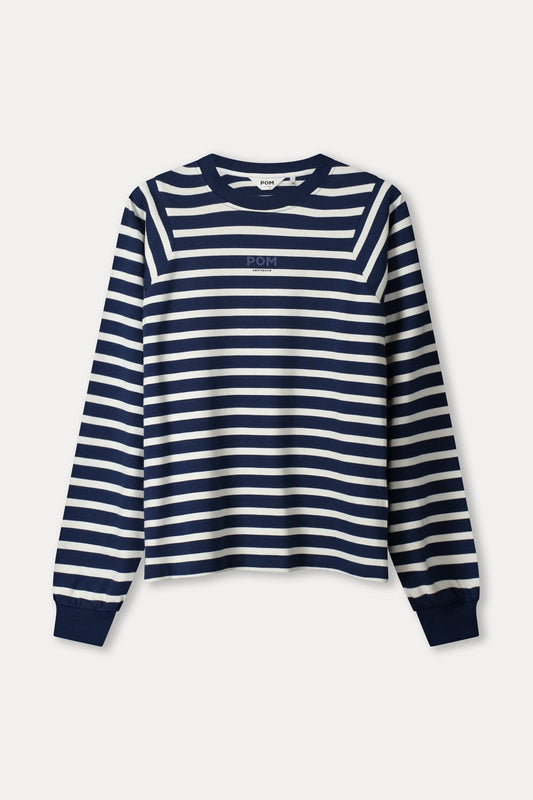 TOP - Striped Blue White