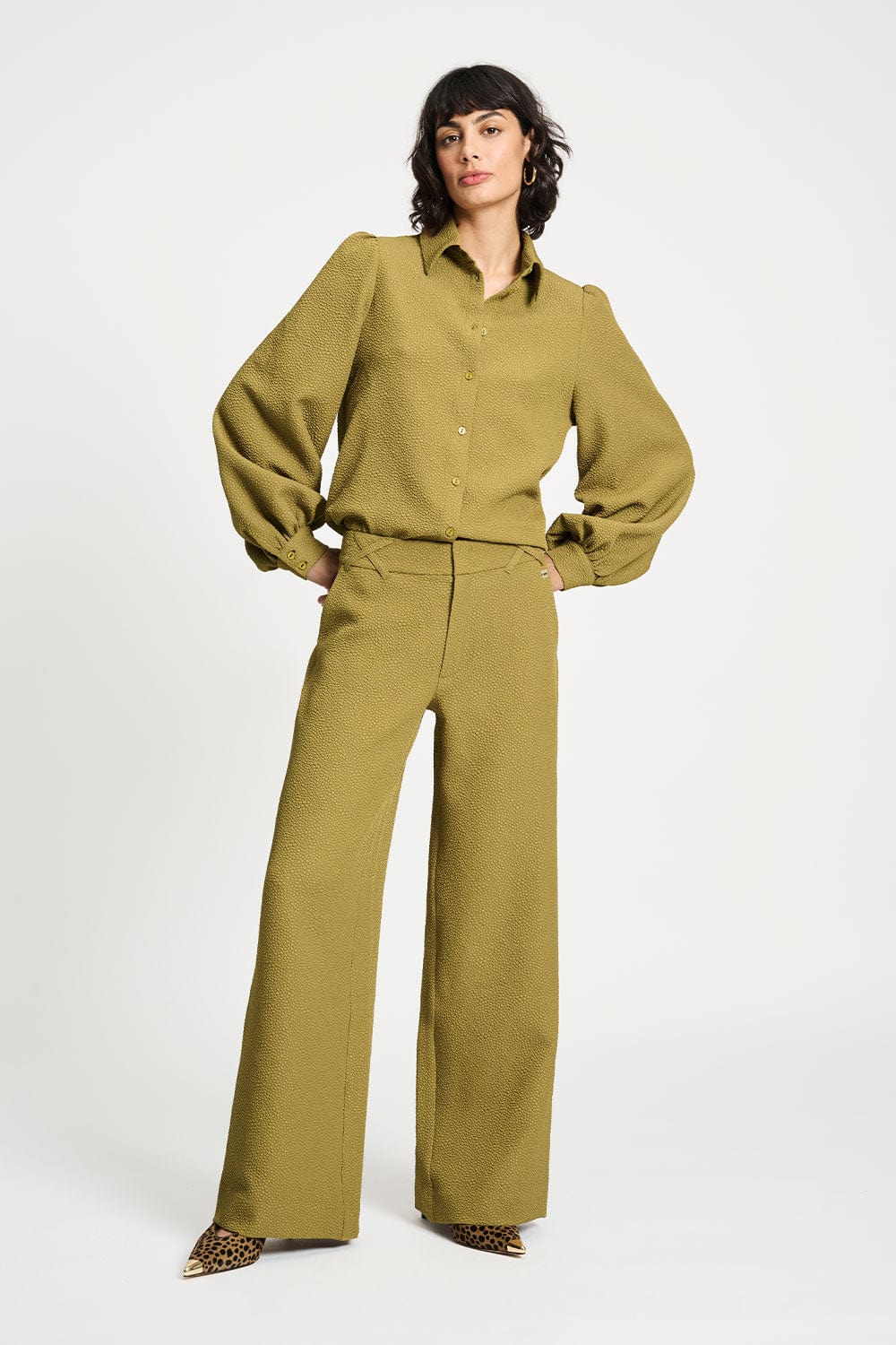 BLUSE - Bubble Fresh Olive