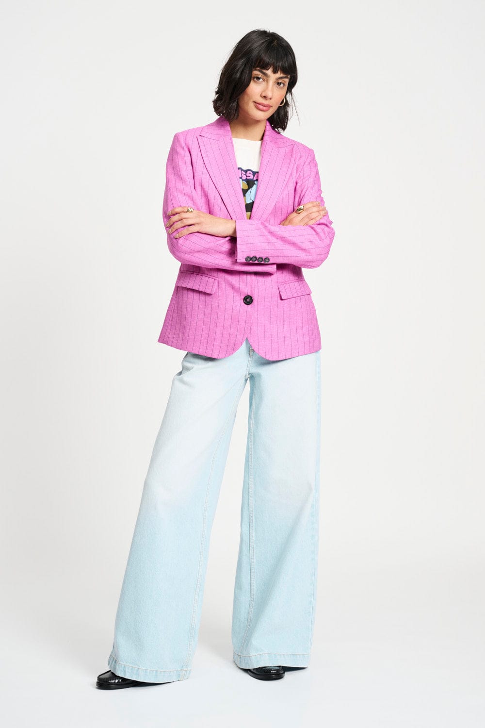 BLAZER - Rose Doux Striped