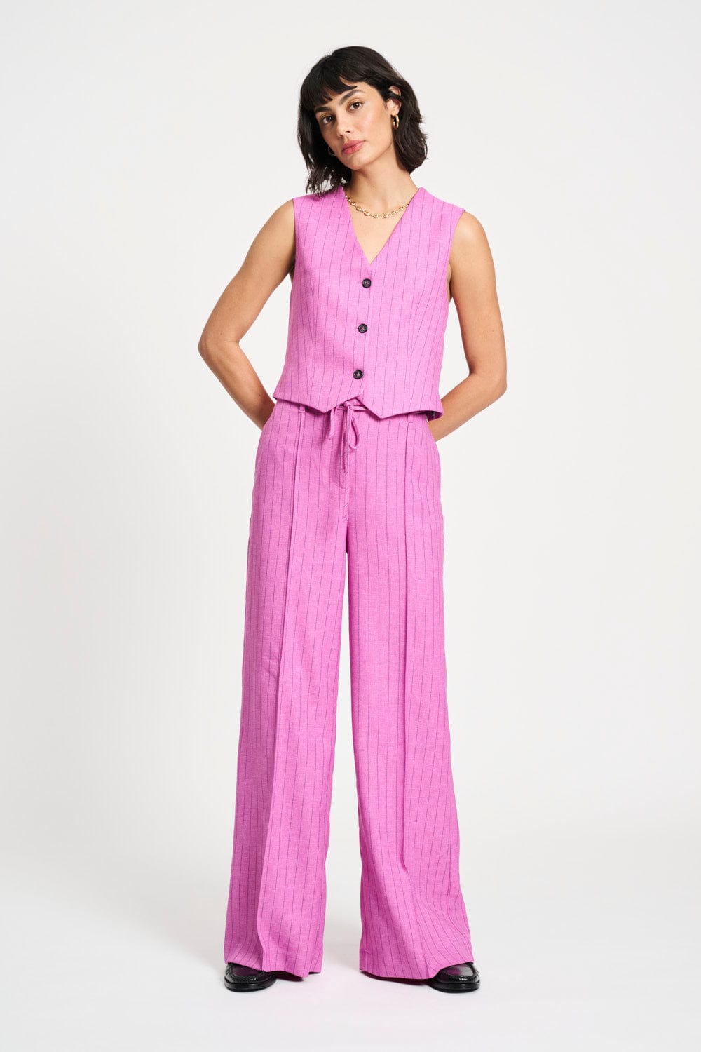 GILET - Rose Doux Striped