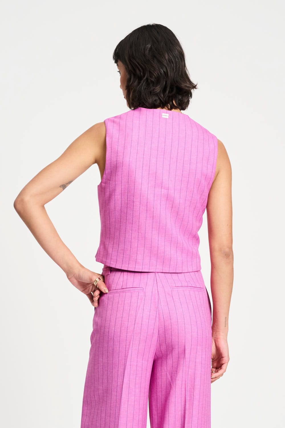 GILET - Rose Doux Striped