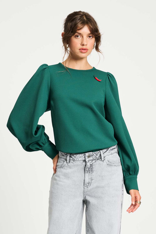 TOP - Kae Pine Green