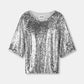 TOP - Sequins Silver