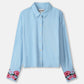 BLUSE - Sky Blue Melange
