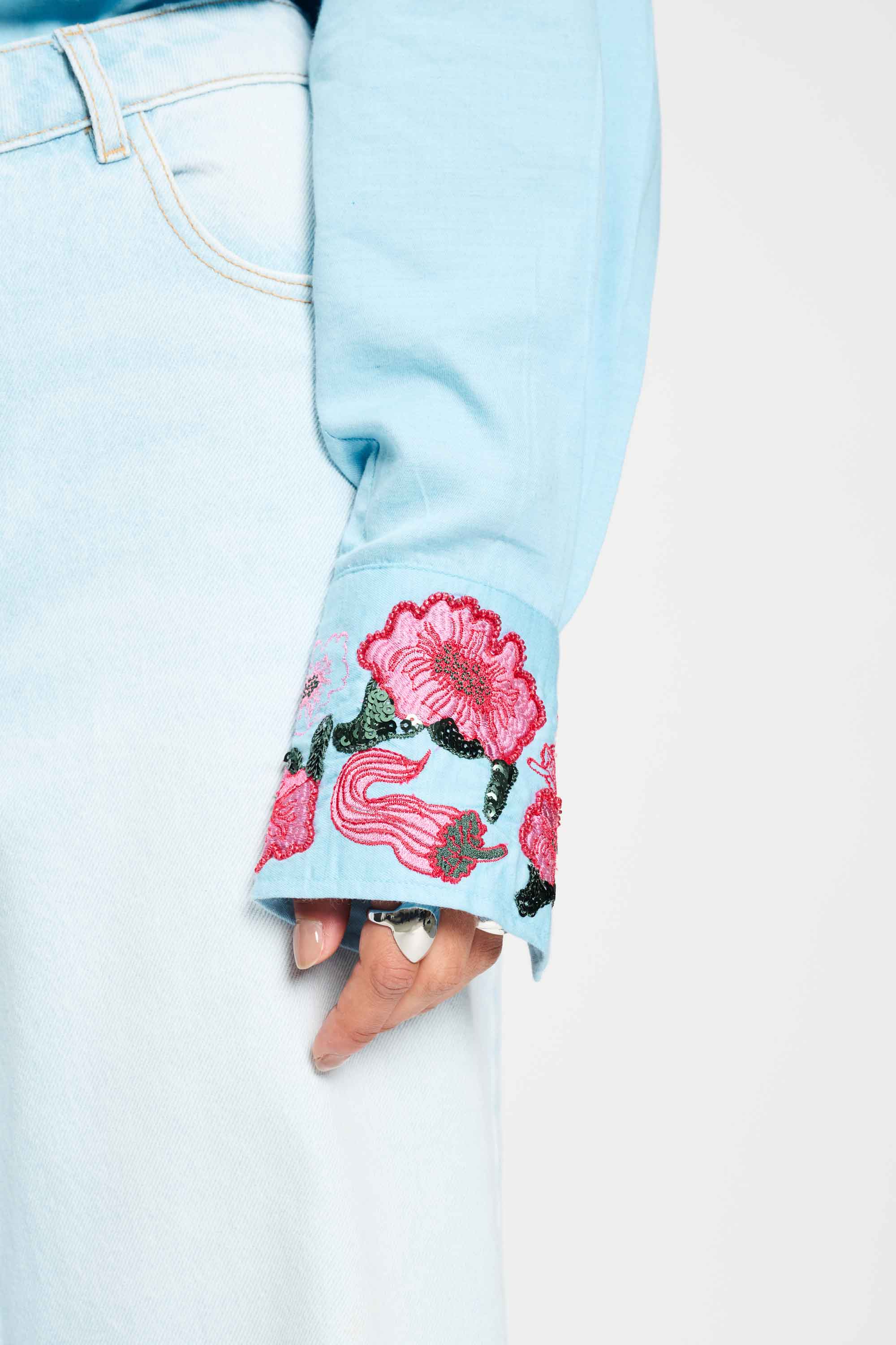 BLUSE - Sky Blue Melange