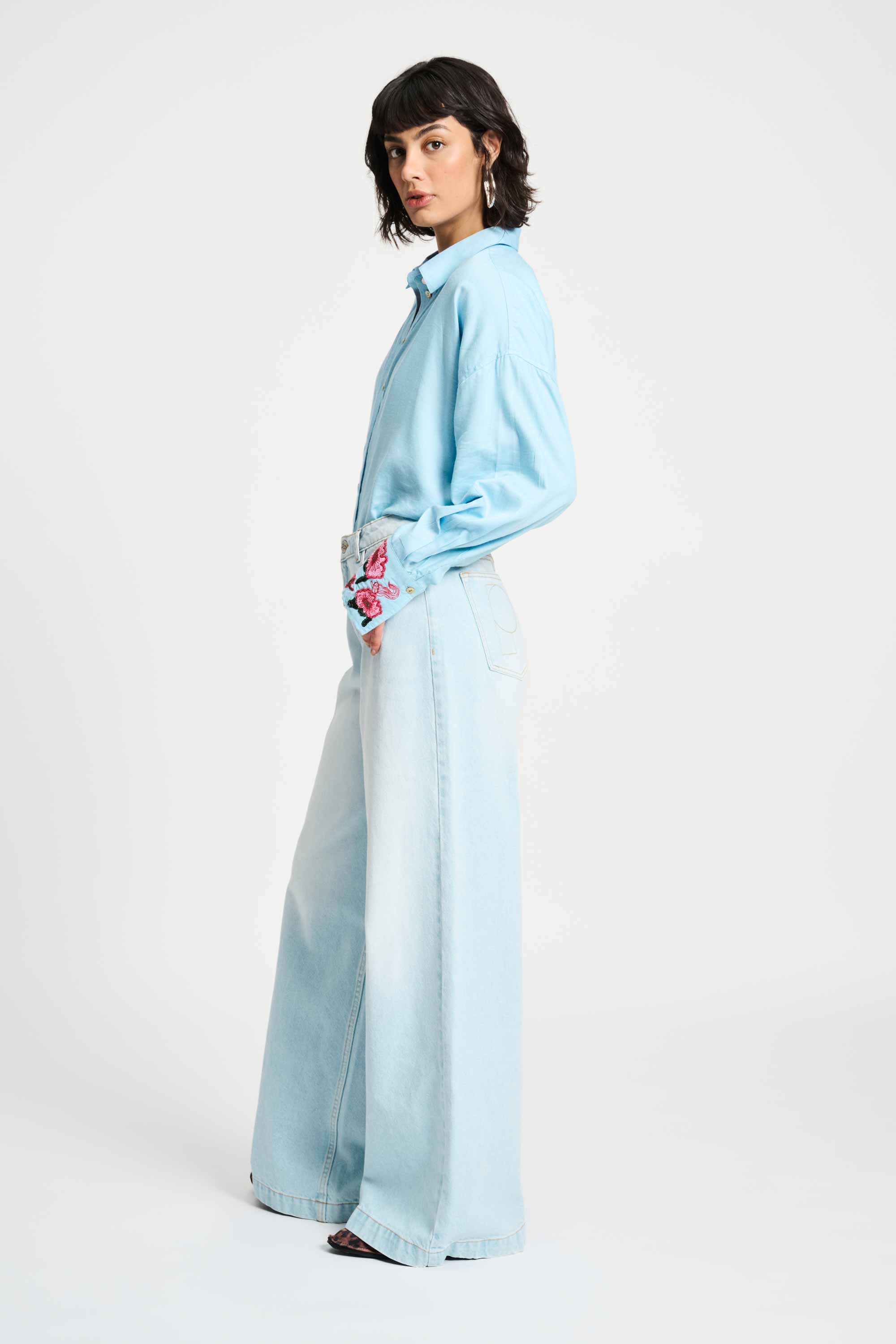 BLUSE - Sky Blue Melange
