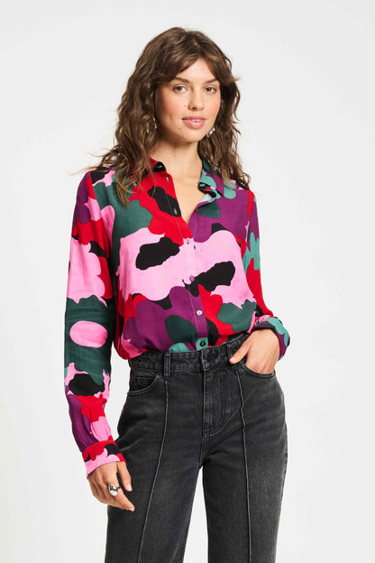 BLUSE - Mila Abstract Flower