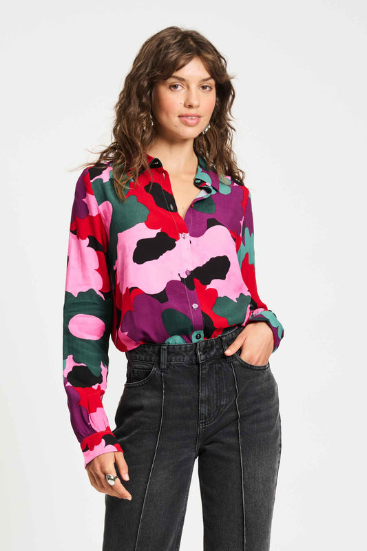 BLUSE - Mila Abstract Flower