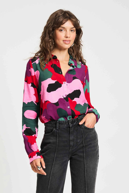 BLUSE - Mila Abstract Flower