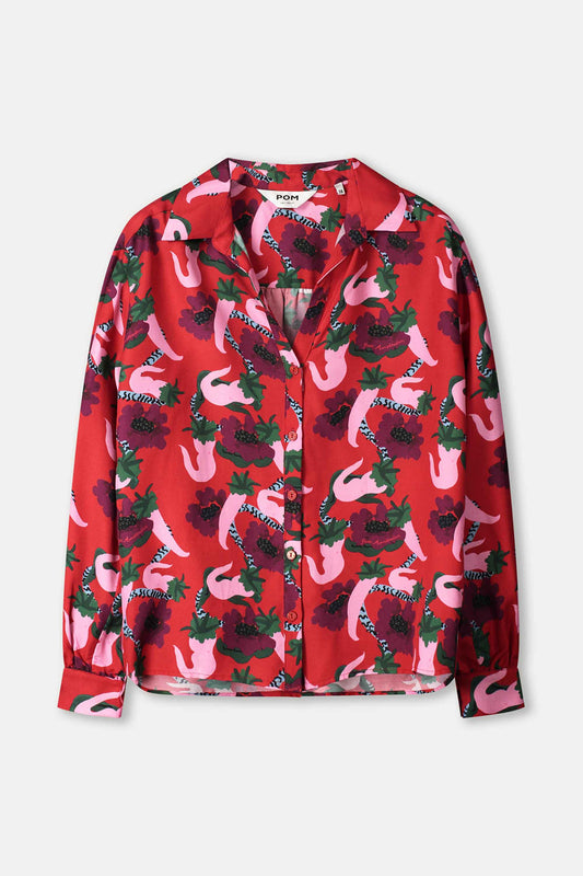 BLUSE - Violet Picnic Delight