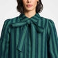 BLUSE - Denim Striped