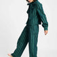 BLUSE - Denim Striped
