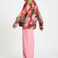 BLUSE - Abstract Flower Shimmer