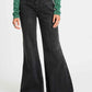 JEANS - Flare Washed Black