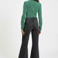 JEANS - Flare Washed Black
