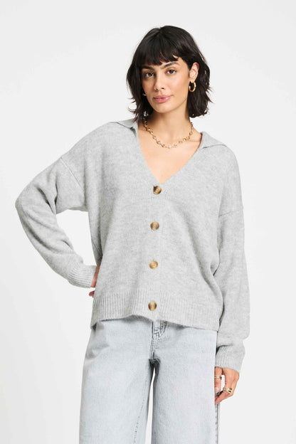 STRICKJACKE - Grey Melange