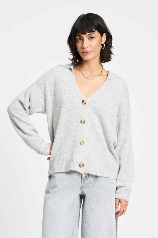 STRICKJACKE - Grey Melange