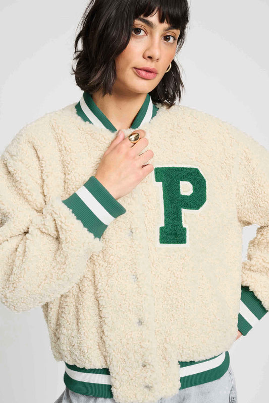 JACKE - Teddy Baseball Ecru
