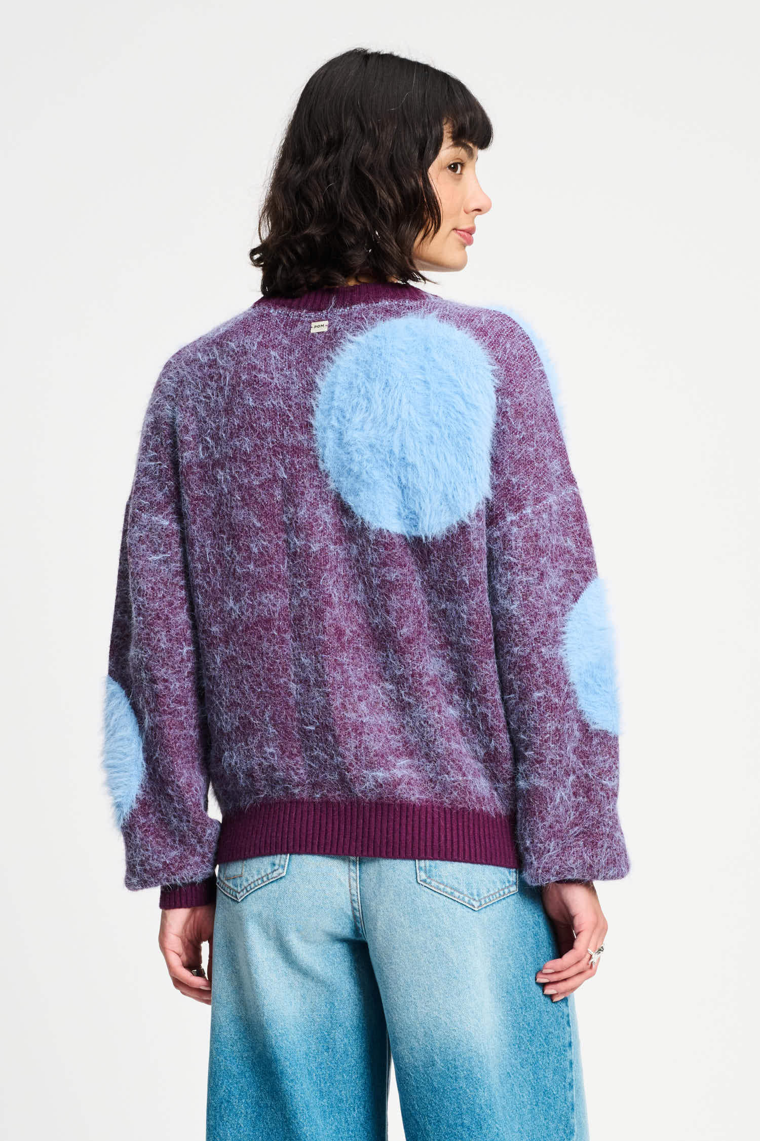 SWEATER - Dots Plum