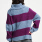 SWEATER - Plum Stripes