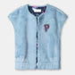 GILET - Fur Misty Blue