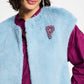 GILET - Fur Misty Blue