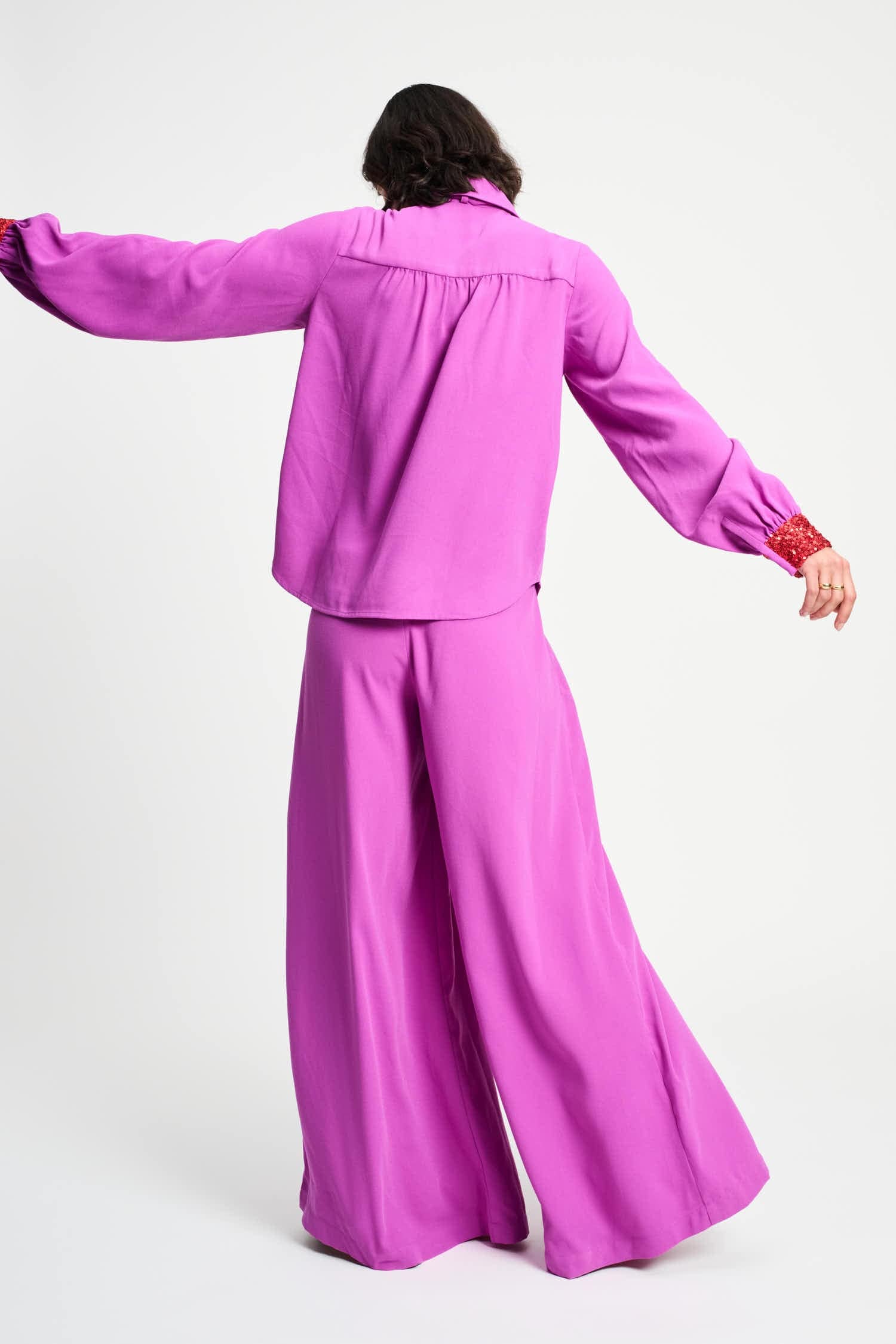 BLUSE - Bow Frosting Pink