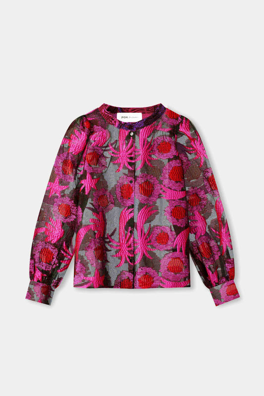BLUSE - Splashing Fireworks Organza