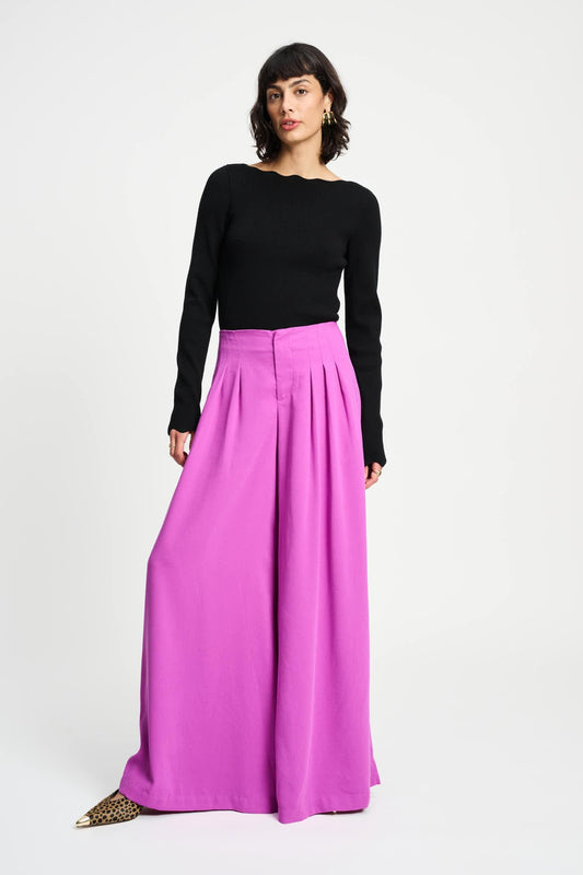 HOSE - Wide leg Frosting Pink