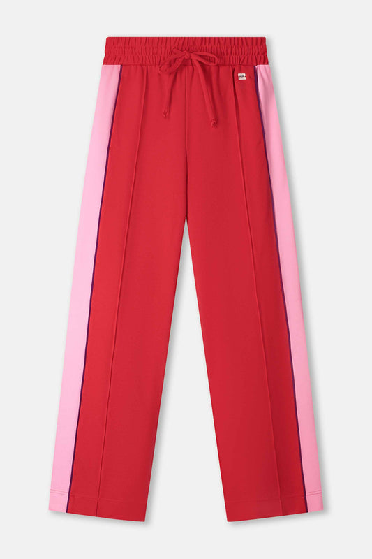 HOSE- Colourblock Chili Red