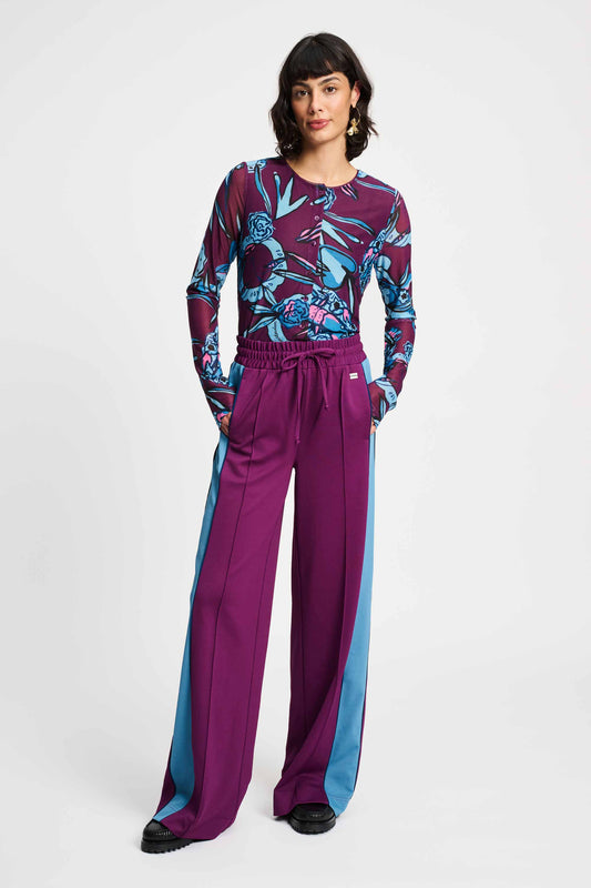 HOSE- Colourblock Plum